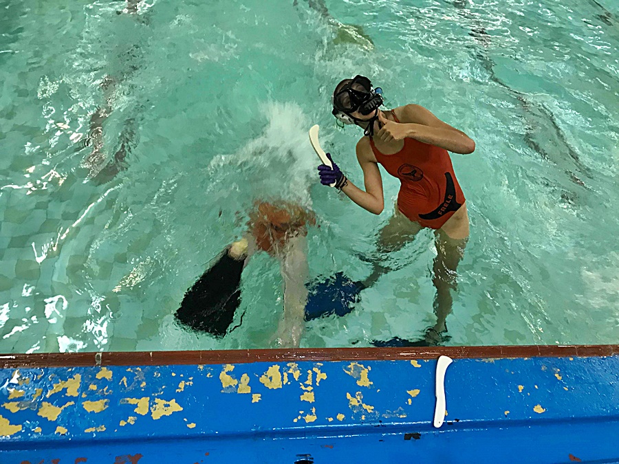 Hokej pod wodą Walenie UWH Siemianowice śląskie